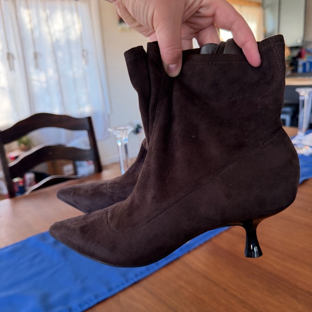 Unisa Dark Brown Heeled Boots